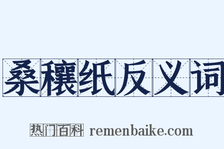 桑穰纸反义词是什么意思的图片